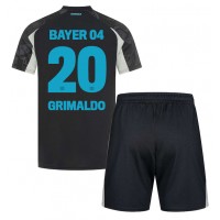 Billiga Bayer Leverkusen Alejandro Grimaldo #20 Barnkläder Tredje fotbollskläder till baby 2024-25 Kortärmad (+ Korta byxor)